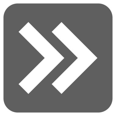 ÜST KRKT değil düz vektör simgesi kare