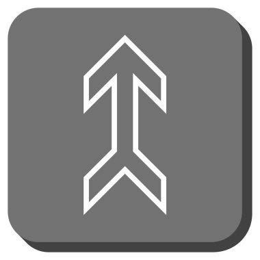 Yuvarlatılmış Kare vektör simge yukarı ok