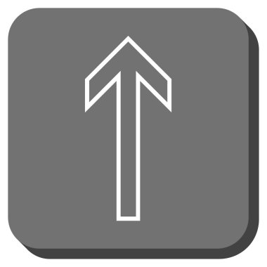 Yuvarlatılmış Kare vektör simge yukarı ok