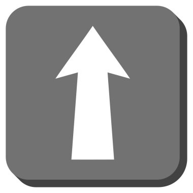 Yuvarlatılmış Kare vektör simge yukarı ok