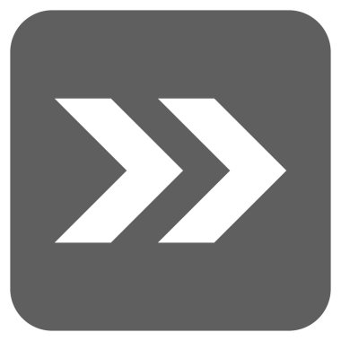 ÜST KRKT değil düz vektör simgesi kare