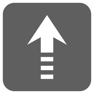 Düz kare vektör simge gönder