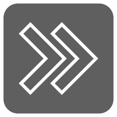 ÜST KRKT değil düz vektör simgesi kare