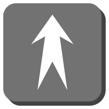 Yuvarlatılmış Kare vektör simge yukarı ok