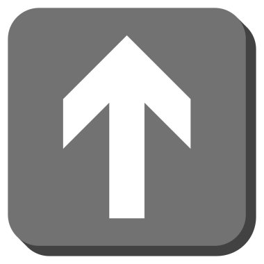 Yuvarlatılmış Kare vektör simge yukarı ok