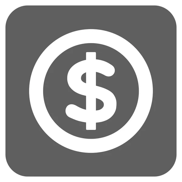 Finansów płaskiego kwadratu wektor ikona — Wektor stockowy