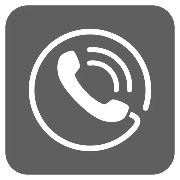Téléphone plat carré vectoriel Icône — Image vectorielle