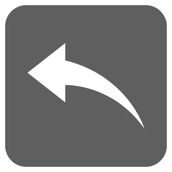 Undo Flat Squared Vector Icon — Stock Vector