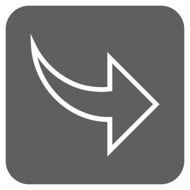 Düz kare vektör simge Yinele