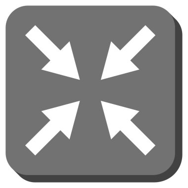 Oklar yuvarlatılmış kare vektör simge sıkıştırmak