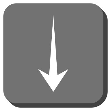 Yuvarlatılmış Kare vektör simgesi aşağı ok