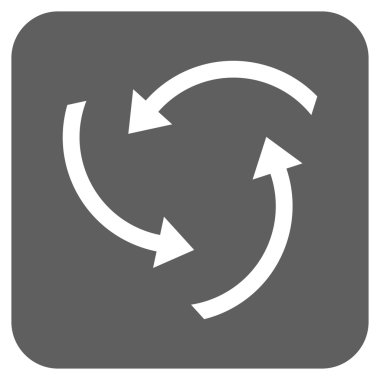 Oklar düz kare vektör simge girdap