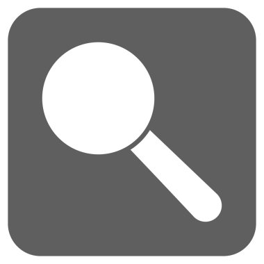 Arama aracı düz kare vektör simgesi