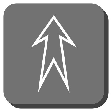 Yuvarlatılmış Kare vektör simge yukarı ok