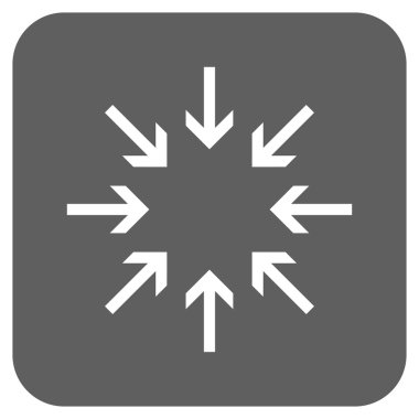 Basınç oklar düz kare vektör simgesi