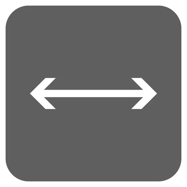 Horizontal Flip Flat Squared Vector Icon — Stock Vector