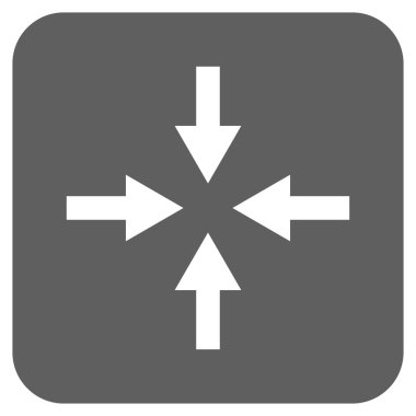 Oklar düz kare vektör simge sıkıştırmak