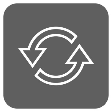 Eşitleme oklar düz kare vektör simgesi