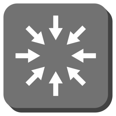 Kompakt okları yuvarlak kare vektör simgesi