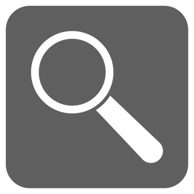 Arama aracı düz kare vektör simgesi