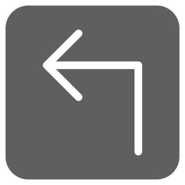 Sol düz kare vektör simge açmak