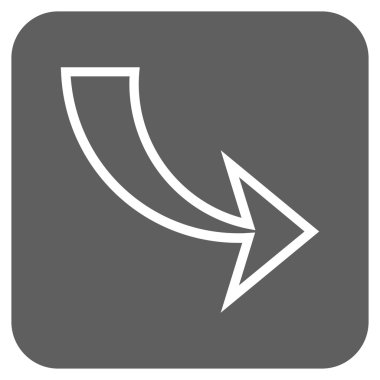 Düz kare vektör simge Yinele