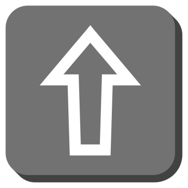 Yuvarlatılmış Kare vektör simge yukarı ok