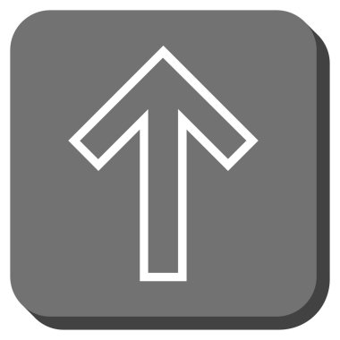 Yuvarlatılmış Kare vektör simge yukarı ok