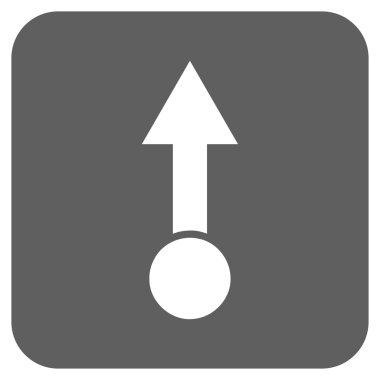 Düz kare vektör simge çekin