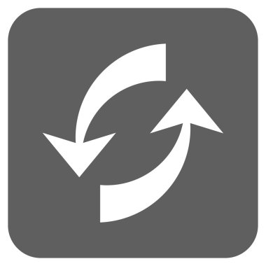 Exchange oklar düz kare vektör simgesi