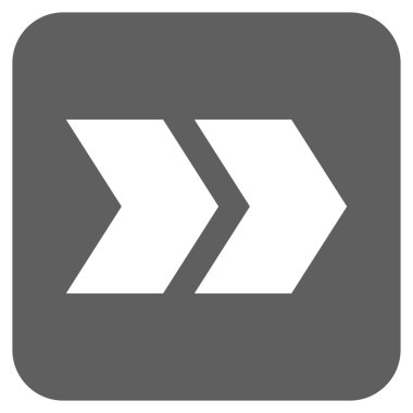 ÜST KRKT değil düz vektör simgesi kare