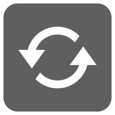 Oklar düz kare vektör simge Yenile