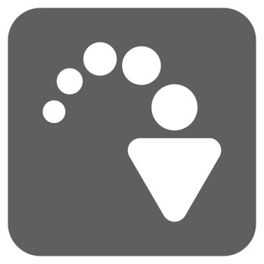 Düz kare vektör simge Yinele