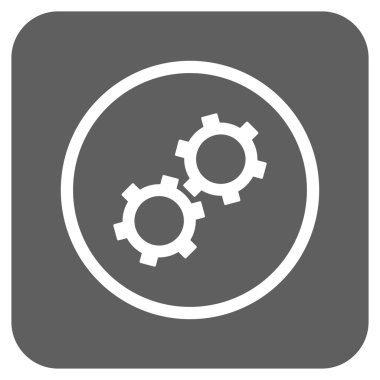 Vites düz kare vektör simgesi