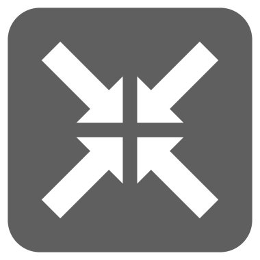 Basınç oklar düz kare vektör simgesi