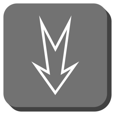 Yuvarlatılmış Kare vektör simgesi aşağı ok