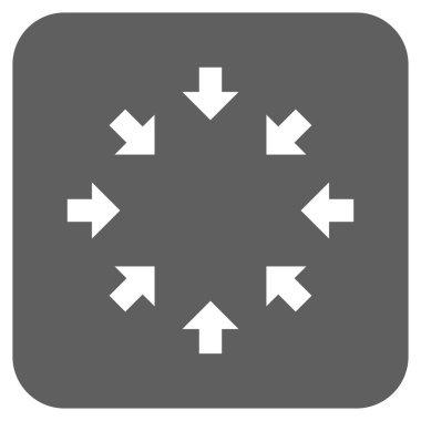 Kompakt oklar düz kare vektör simgesi