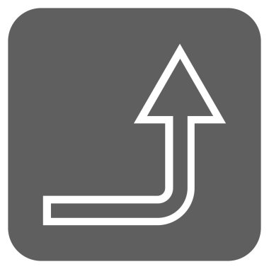 Düz kare vektör simge kadar açmak