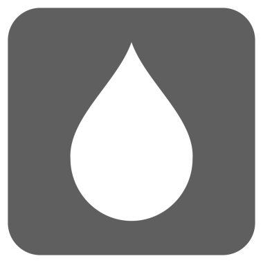 Düz kare vektör simge damla