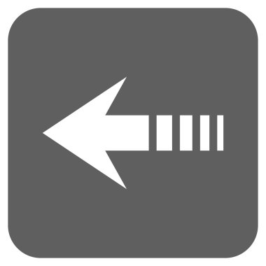 Vektör simge sol düz kare göndermek