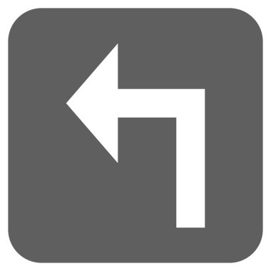 Sol düz kare vektör simge açmak