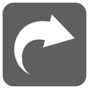 Düz kare vektör simge Yinele