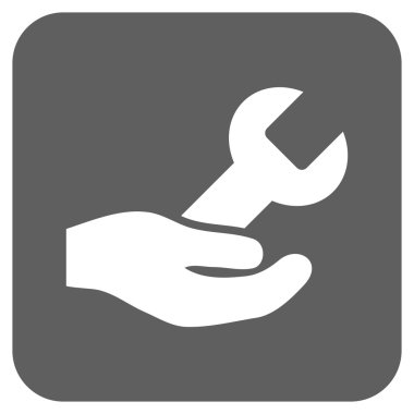 Vektör simge Onarım Servisi düz kare