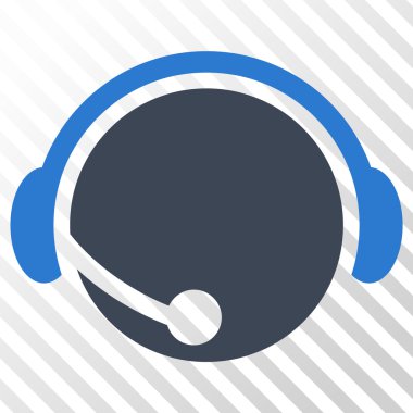 Çağrı merkezi operatör vektör simgesi