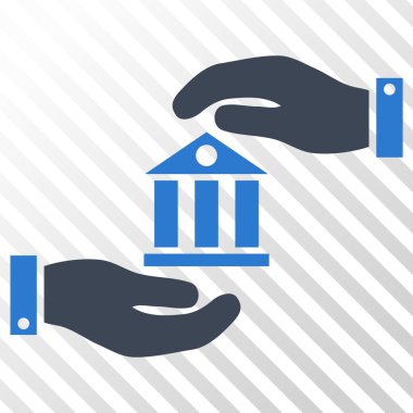 Banka hizmet vektör simgesi