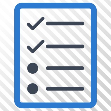 Denetim listesi sayfa vektör simgesi