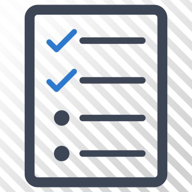 Denetim listesi sayfa vektör simgesi