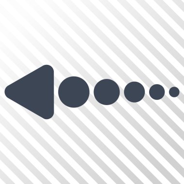 Ok sol vektör simgesi