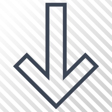 ok aşağı vektör simgesi