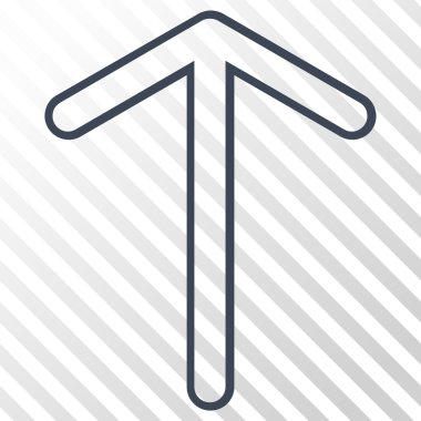 Yukarı Oklu Vektör Simgesi